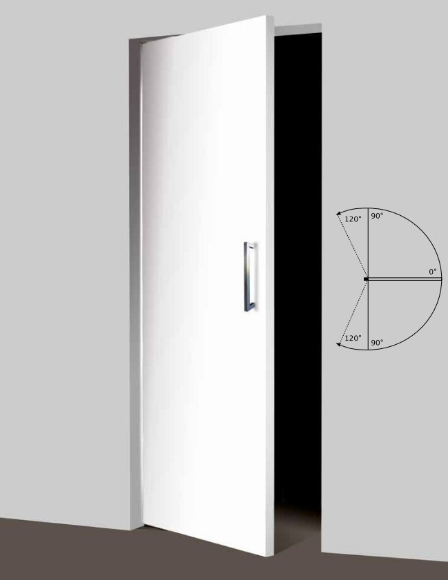 Aanzienlijk boog Voorschrift Pivoterende deur - Platina Wit (RAL 9003) - DeurenShop.com